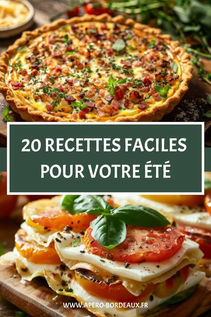 20 recettes faciles pour un été savoureux et délicieux