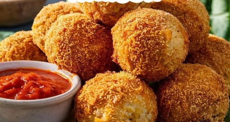 Arancinis au fromage maison, apéritif italien savoureux et facile à préparer.