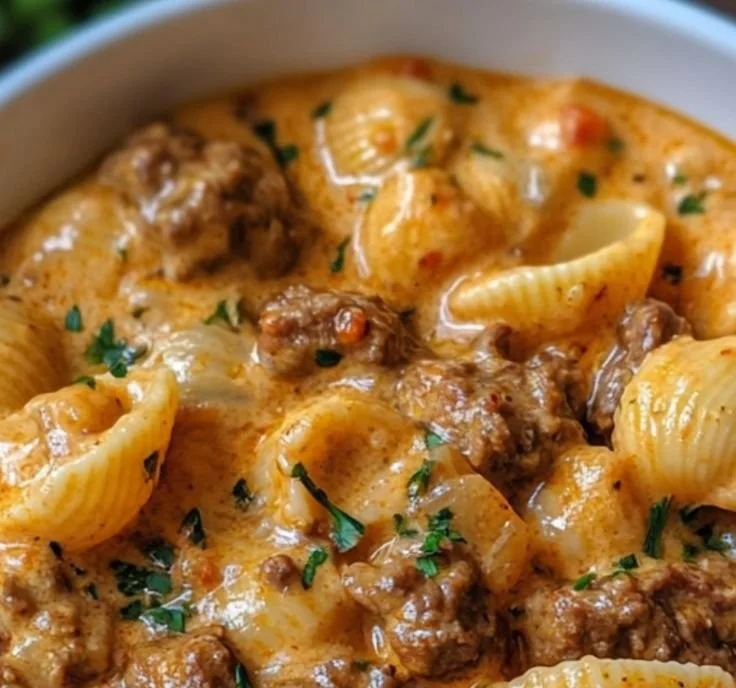 Bœuf crémeux aux coquilles