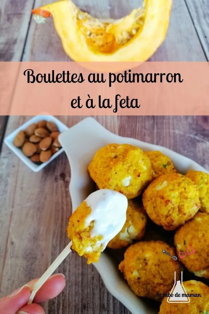 Boulettes de courge potimarron prêtes à déguster dans une assiette