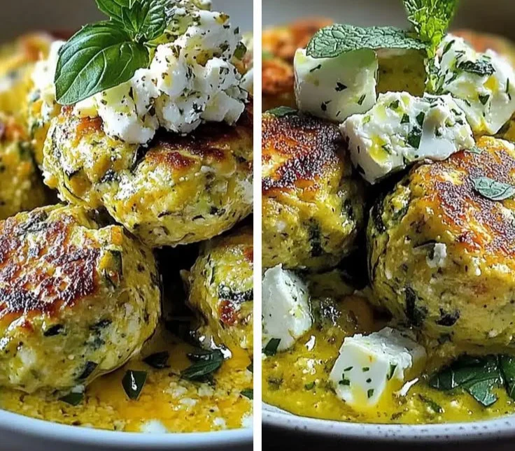 Boulettes courgettes & feta, plat savoureux et sain.