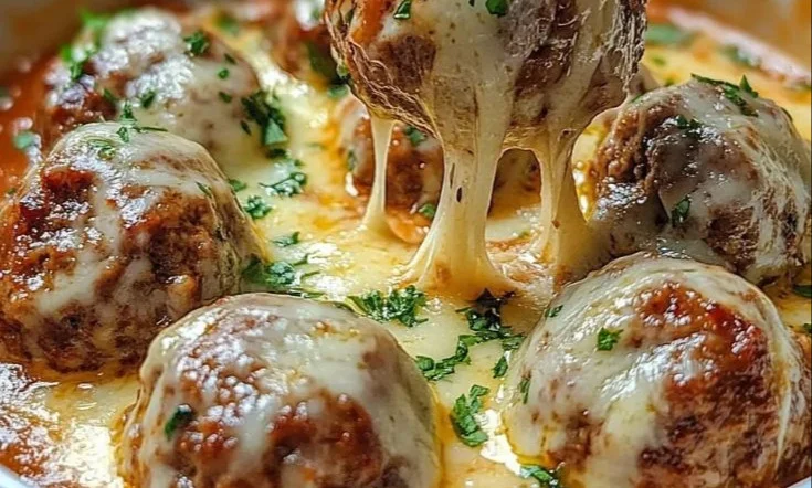 Boulettes de Bœuf savoureuses à la Sauce Ail-Parmesan