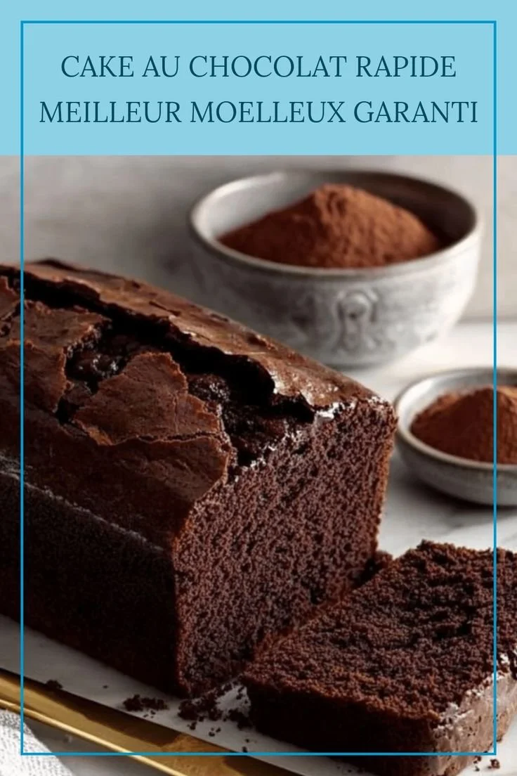 Gâteau au chocolat moelleux prêt en un rien de temps