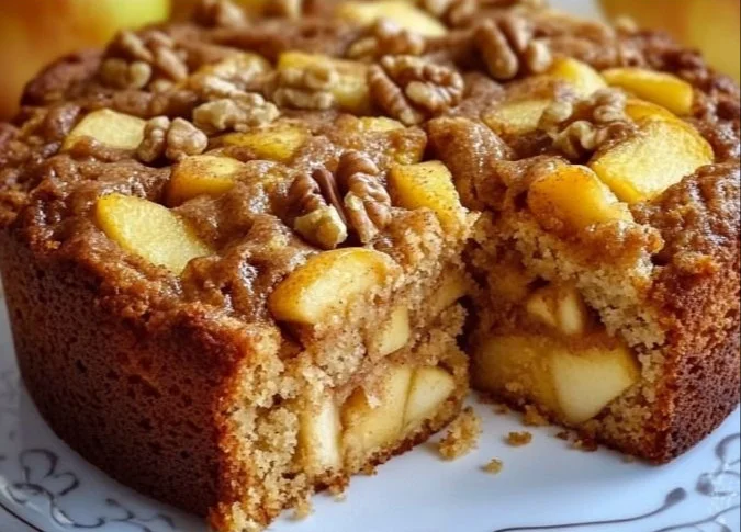 Recette de cake aux pommes cannelle et noix, un dessert savoureux