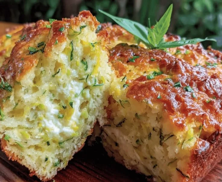 Cake salé courgette chèvre moelleux prêt pour un pique-nique