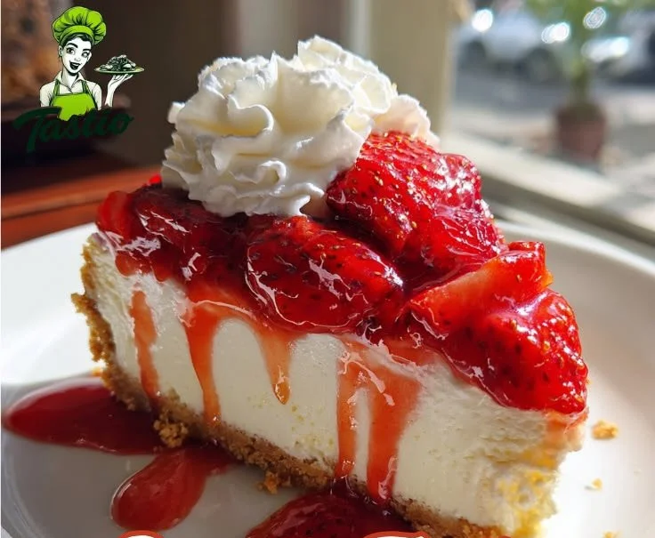 Cheesecake aux fraises sans cuisson, prêt en 15 minutes, facile et délicieux