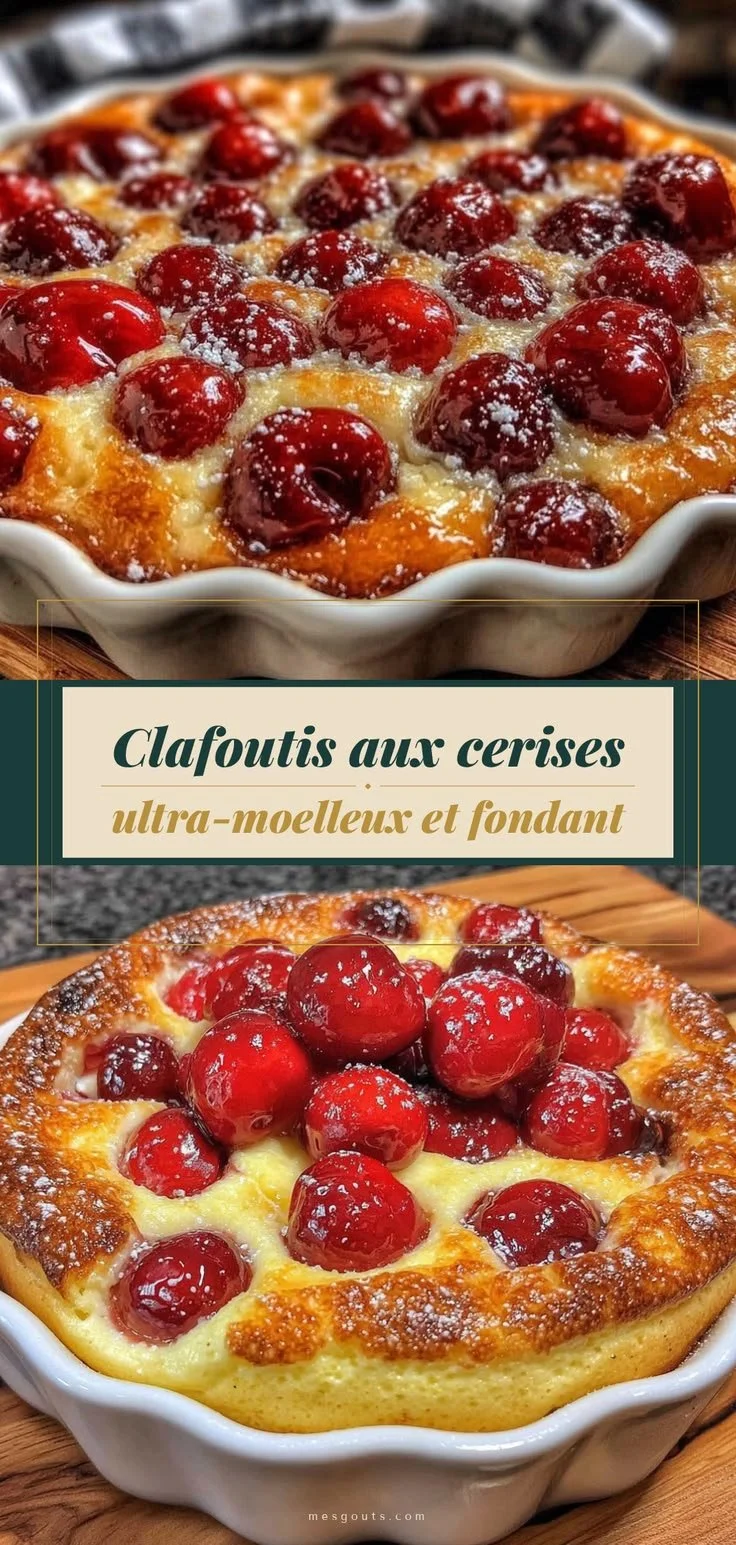 Clafoutis aux cerises ultra-moelleux, recette de grand-mère facile et inratable