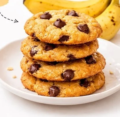 Cookies à la banane fait maison, moelleux et savoureux