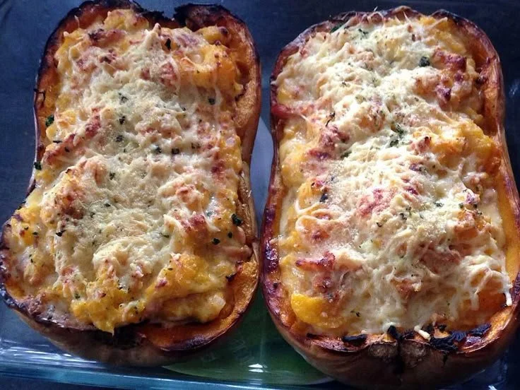 Courge butternut carbonara préparée par La cuisine de Fanie
