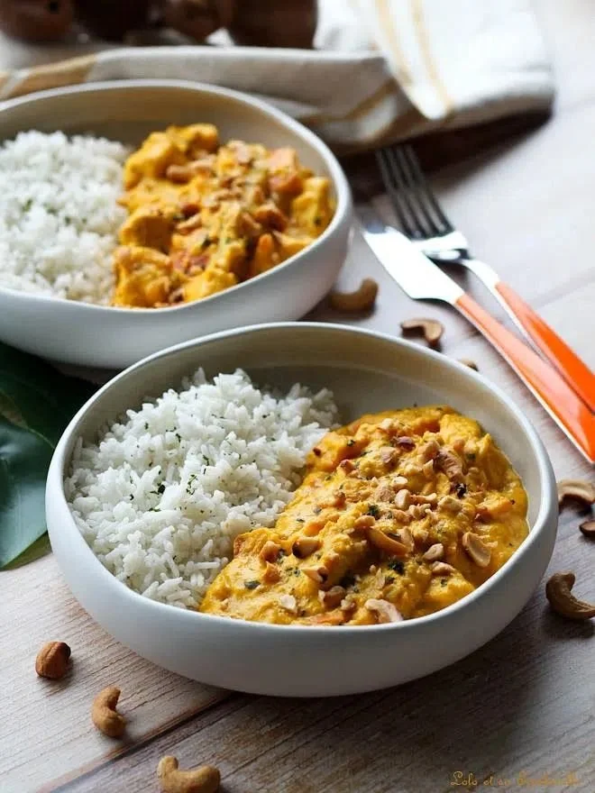 Recette de curry de poulet au potimarron de Lolo et sa tambouille