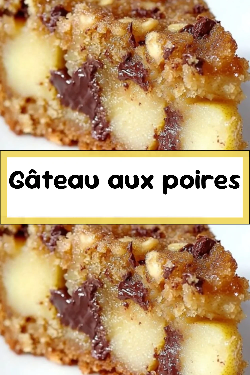 Gâteau aux poires