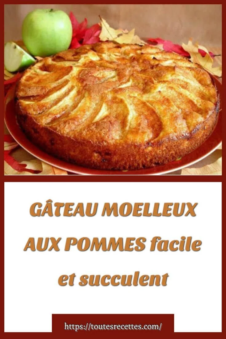 Tranche de gâteau aux pommes moelleux, doré et appétissant sur une assiette.