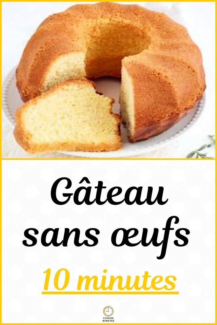 Gâteau sans œufs prêt en 10 minutes, délicieux et rapide à réaliser