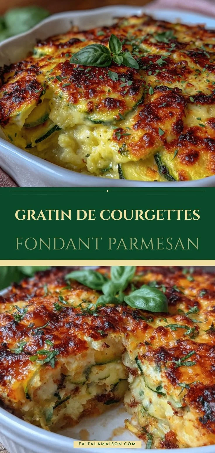 Gratin de courgettes au parmesan léger préparé en 5 étapes faciles
