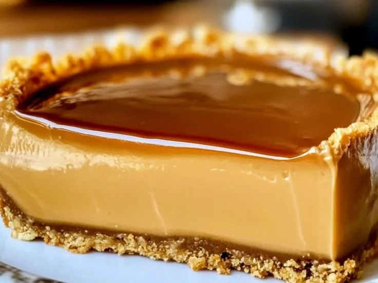 Flan au Spéculoos garni de spéculoos croquants et crème onctueuse.