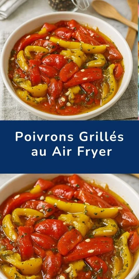 Poivrons grillés au Air Fryer, recette estivale facile et délicieuse