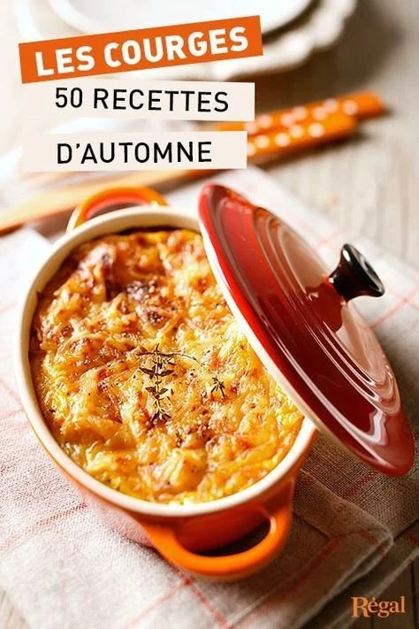 Recettes gourmandes avec potimarron, potiron et butternut.