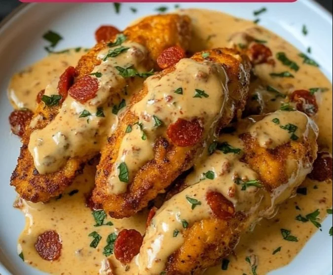 Recette délicieuse de Poulet au Chorizo avec épices et ingrédients frais.