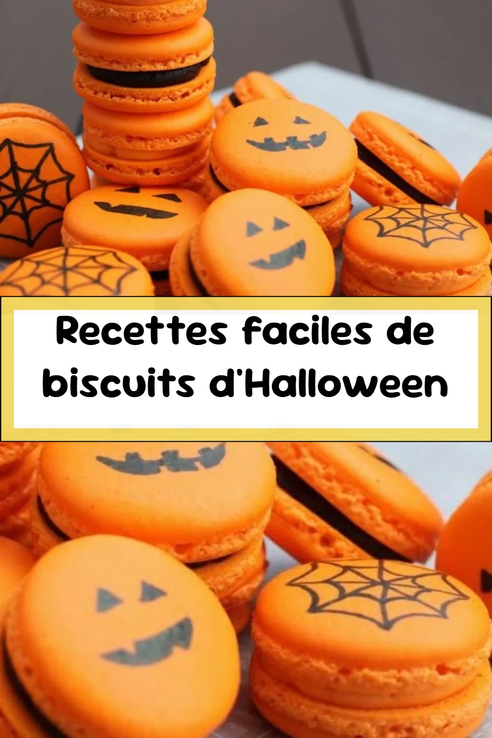 Recettes faciles de biscuits d'Halloween