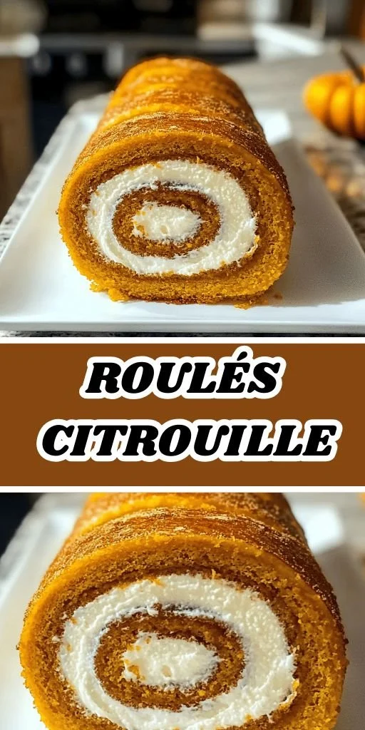 Roulés de citrouille savoureux pour un dessert automnal
