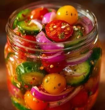 Salade de tomates cerises garnie d'herbes fraîches et de mozzarella