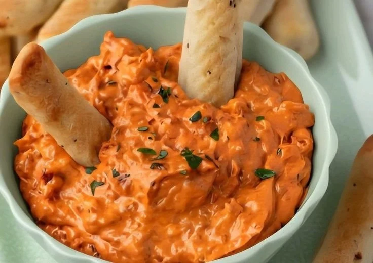 Tartinade au chorizo doux servie sur du pain croustillant.