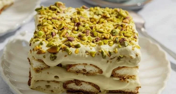 Tiramisu Pistache avec crème onctueuse et éclats de pistache