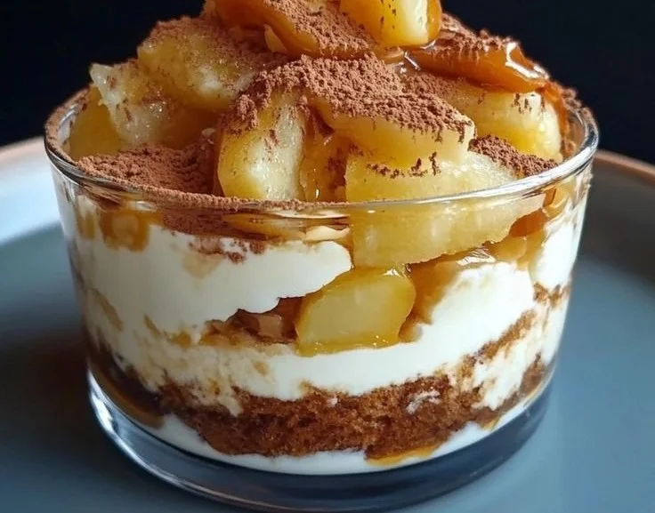 Tiramisu au caramel au beurre salé, un dessert délicieux et décadent.