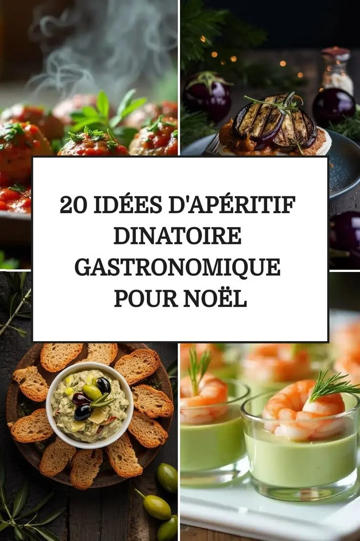Idées d'apéritif dinatoire gastronomique pour Noël