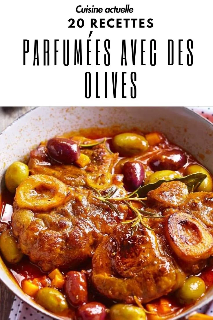 Recettes savoureuses avec des olives dans un plat coloré et appétissant.