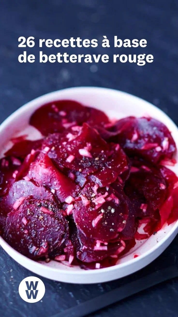 Recettes saines avec betterave rouge, incluant plats et salades savoureux.