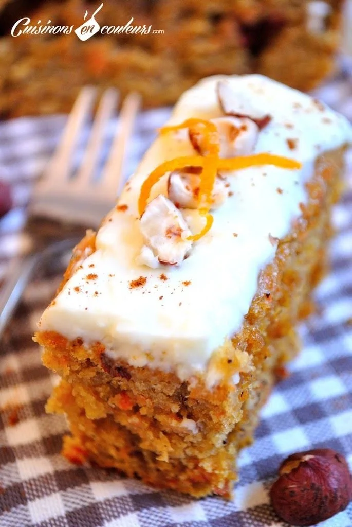 Carrot Cake aux noisettes et canneberges séchées, un dessert vibrant et savoureux