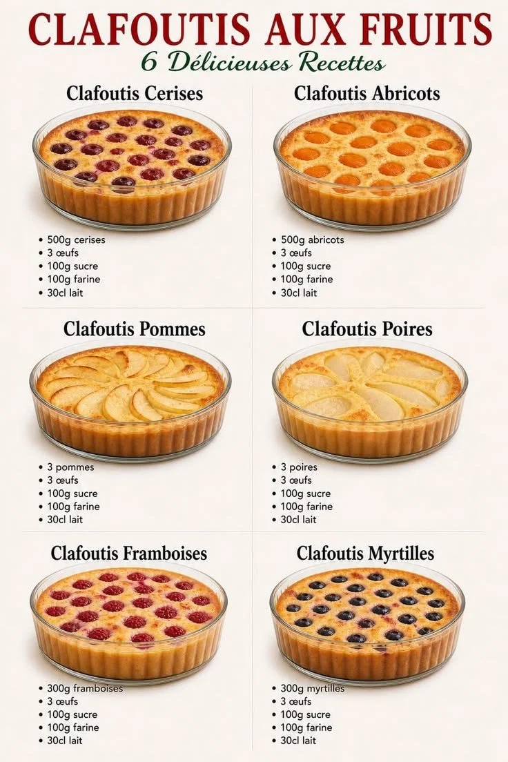 Clafoutis Cerises moelleux et savoureux, un dessert français classique.
