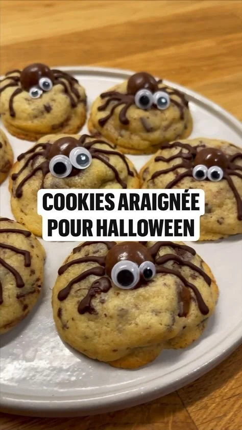Cookies Araignée d'Halloween décorés pour un goûter festif