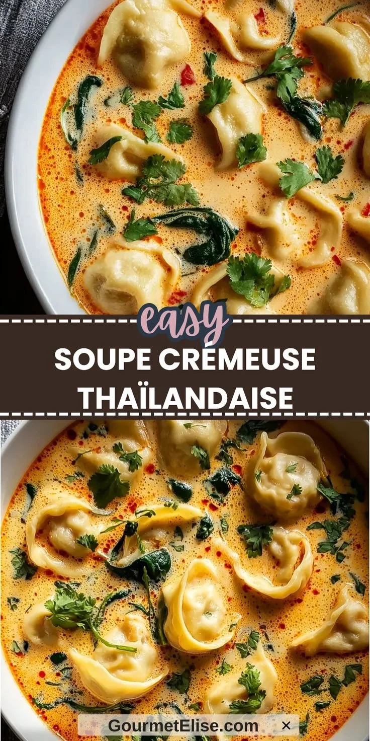 Recette de soupe thaïlandaise crémeuse facile à préparer