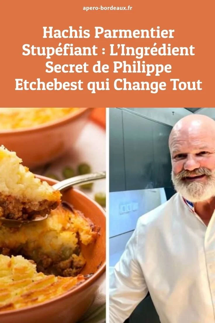 Hachis Parmentier préparé avec l'ingrédient secret de Philippe Etchebest
