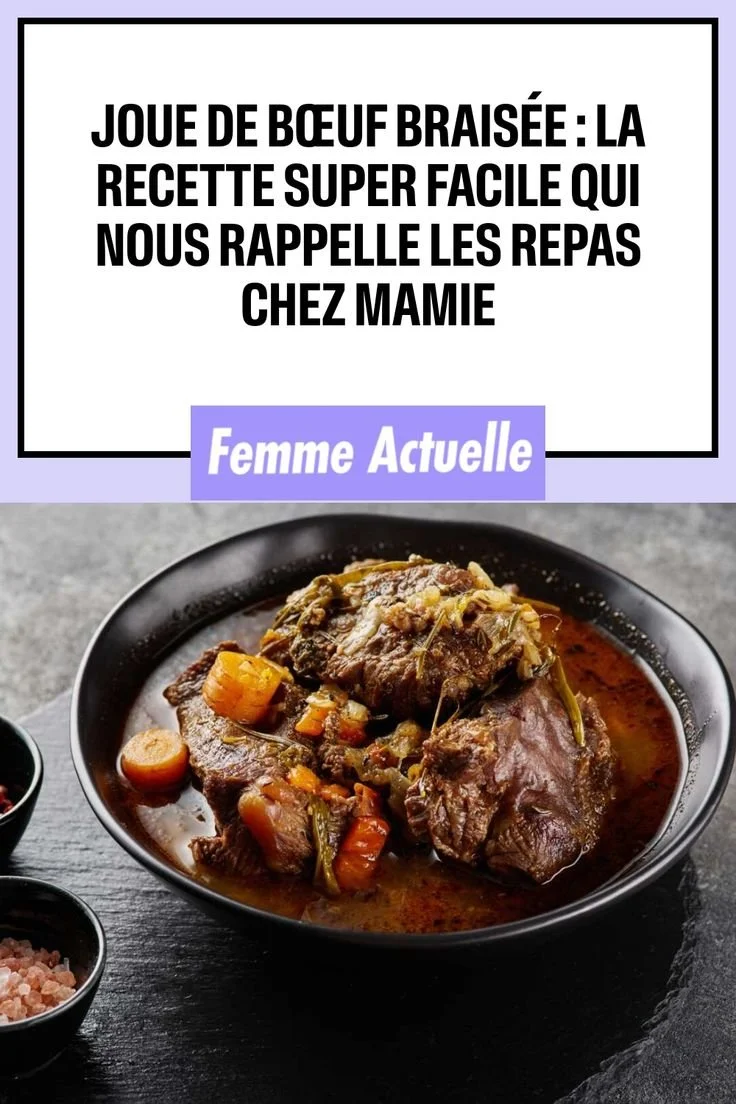 Recette de joue de bœuf braisée facile et réconfortante, idéale pour les repas en famille.