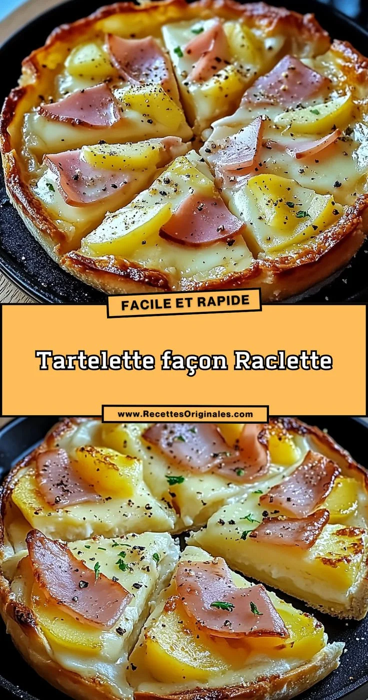 Tartelette façon raclette, un plat gourmand et facile à réaliser.