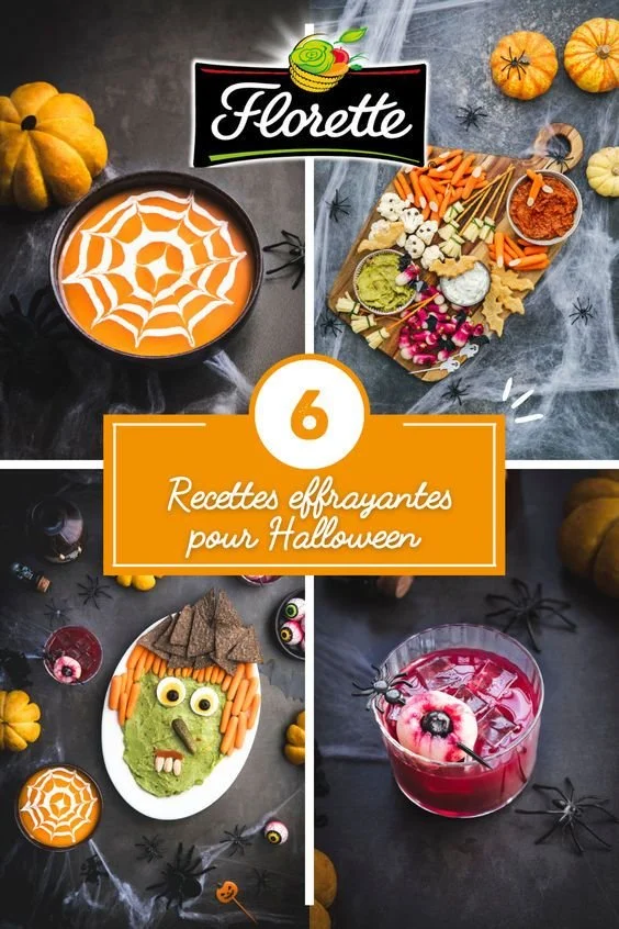 Recettes Halloween créatives et savoureuses de Florette pour une fête réussie.