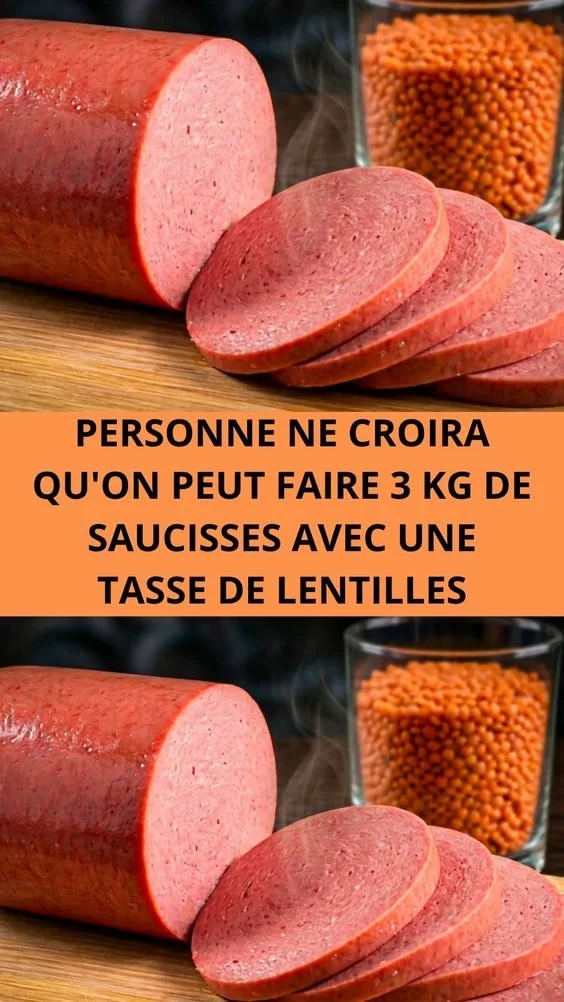 Recette de saucisses lentilles avec une tasse de lentilles