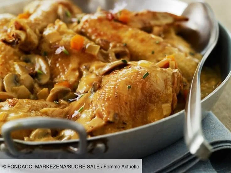 Poulet vallée d'Auge au cidre, plat savoureux et réconfortant
