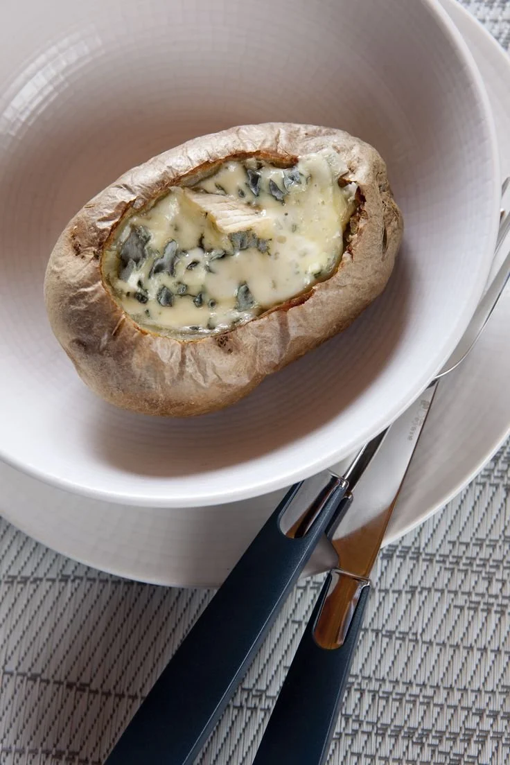 Recette de pommes de terre au Bleu d'Auvergne sur 750g.com