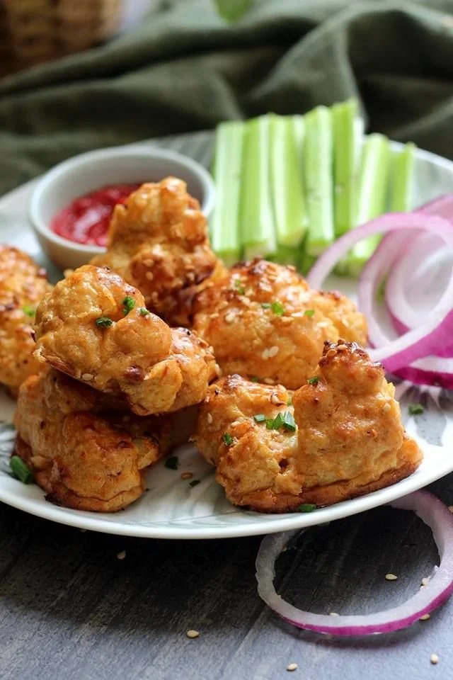 Wings de chou-fleur au four, recette bio saine et savoureuse